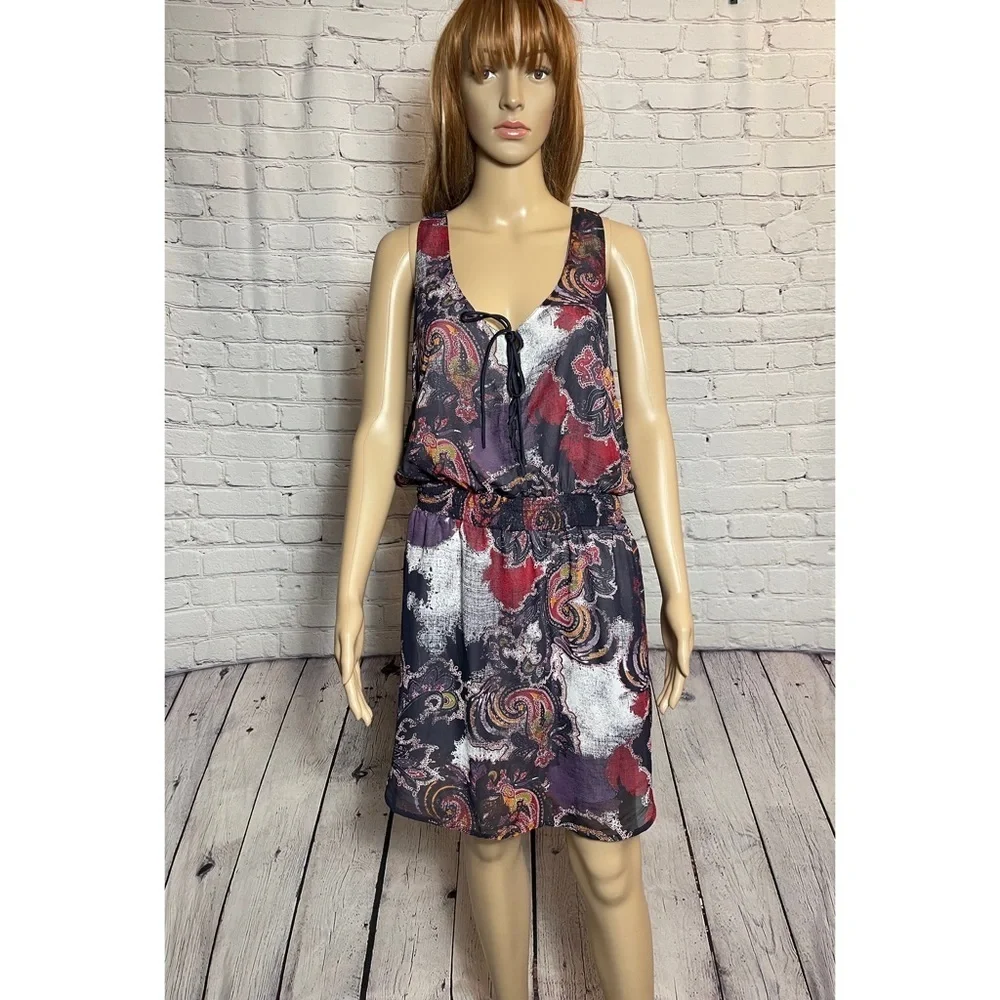 New Free People Falling For Georgette Sleeveless Mini Dress Size L